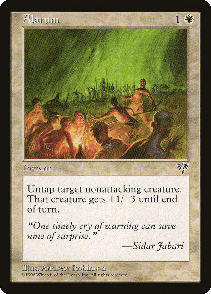 Alarum card front