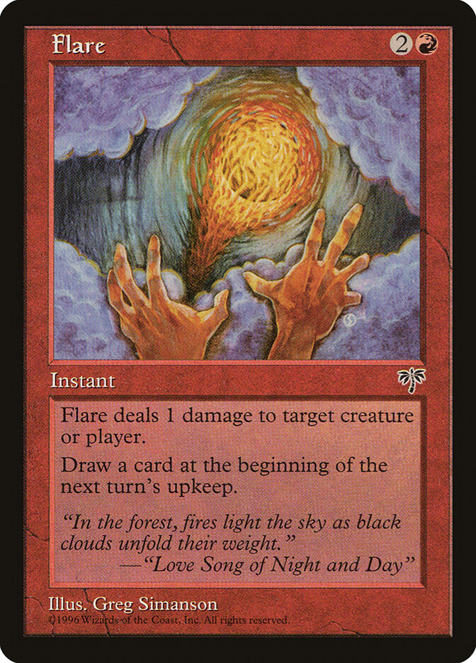 Flare card front