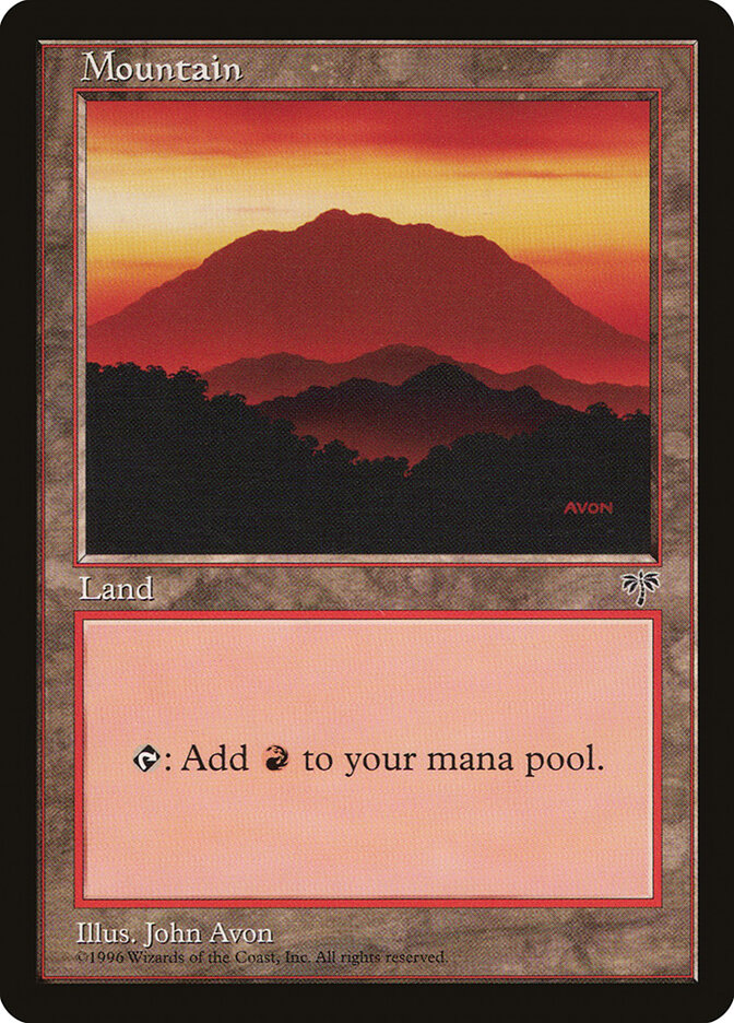 Mountain card front