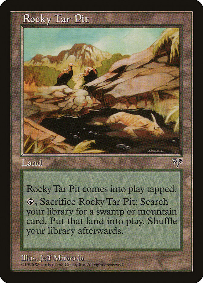 Rocky Tar Pit card front