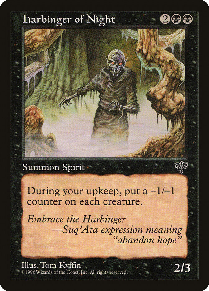 Harbinger of Night card front