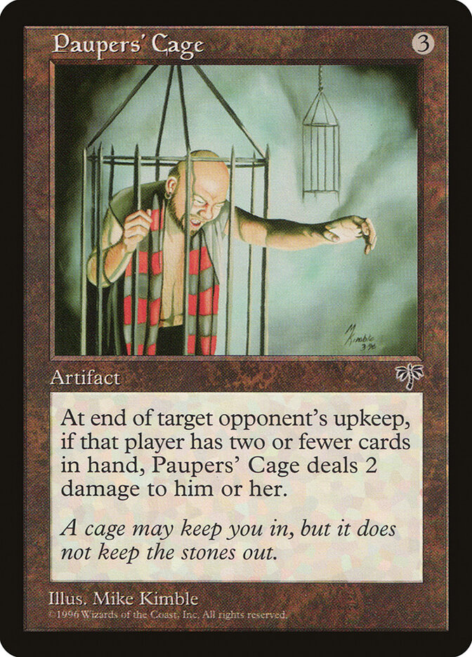 Paupers' Cage card front