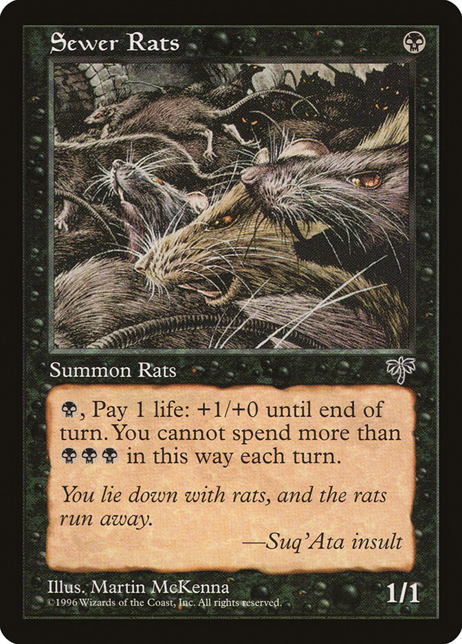 Sewer Rats card front