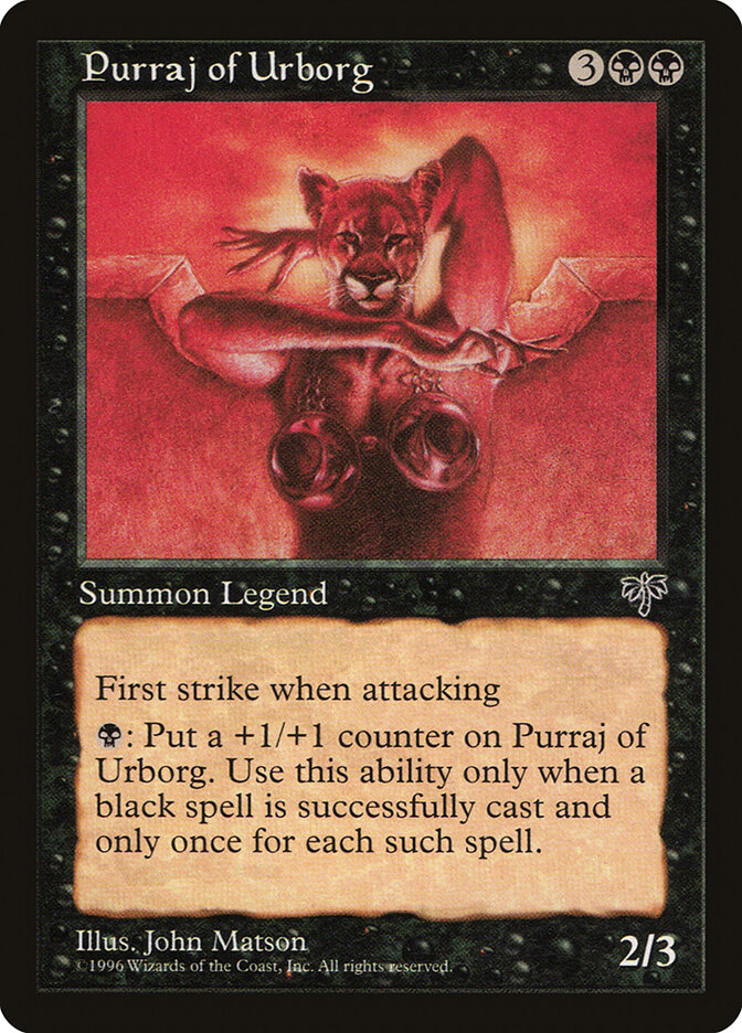 Purraj of Urborg card front