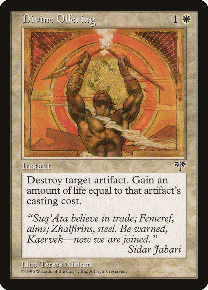 Divine Offering card front