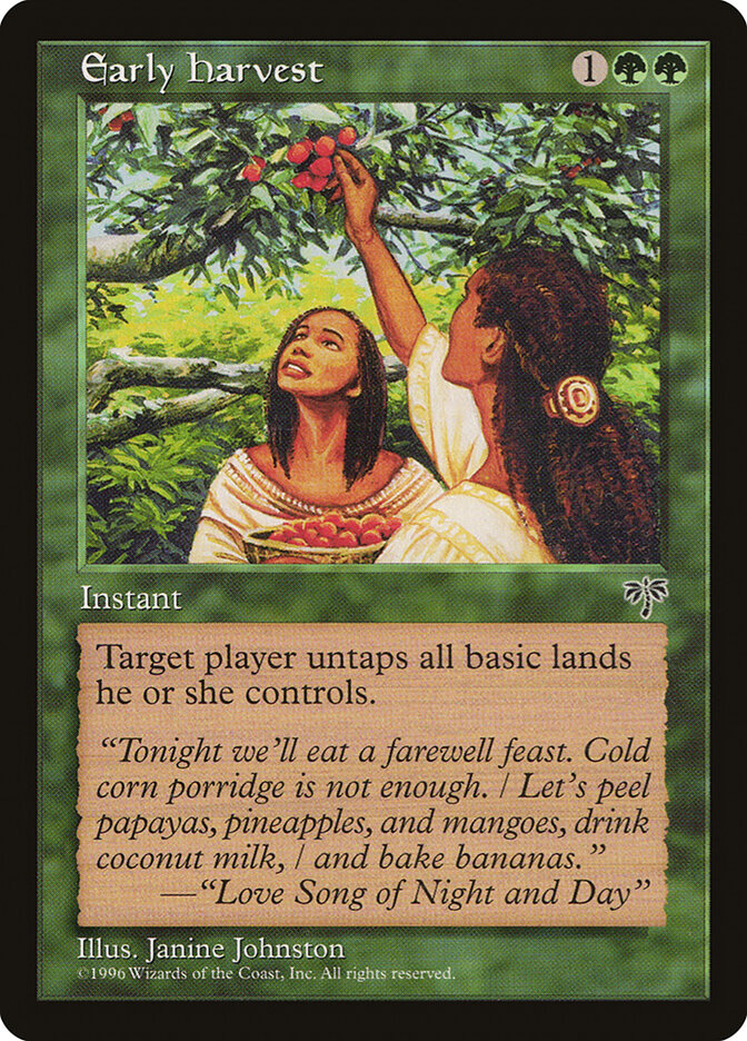 Early Harvest card front