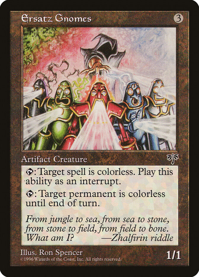Ersatz Gnomes card front