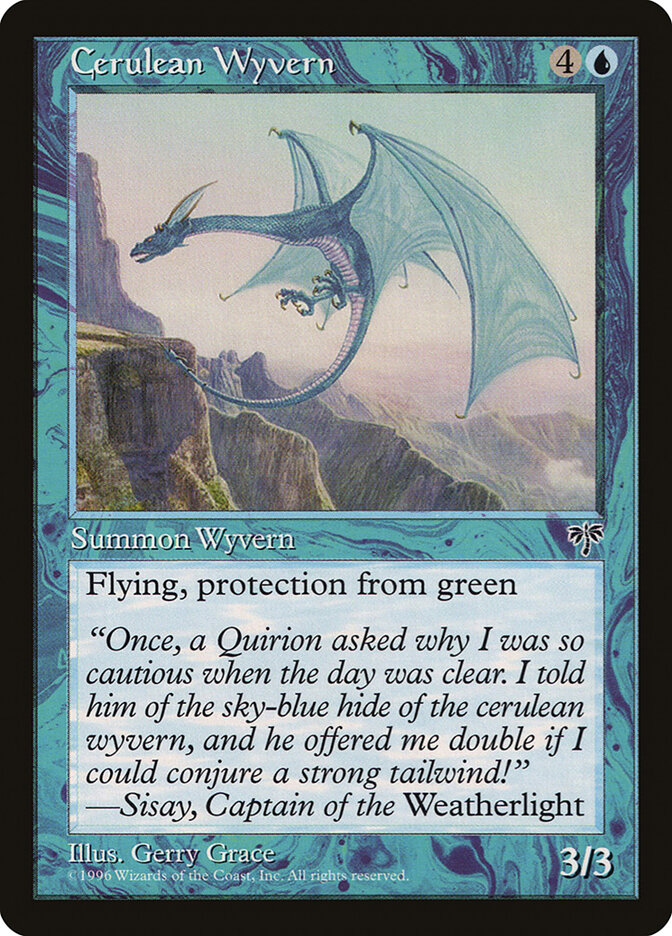 Cerulean Wyvern card front