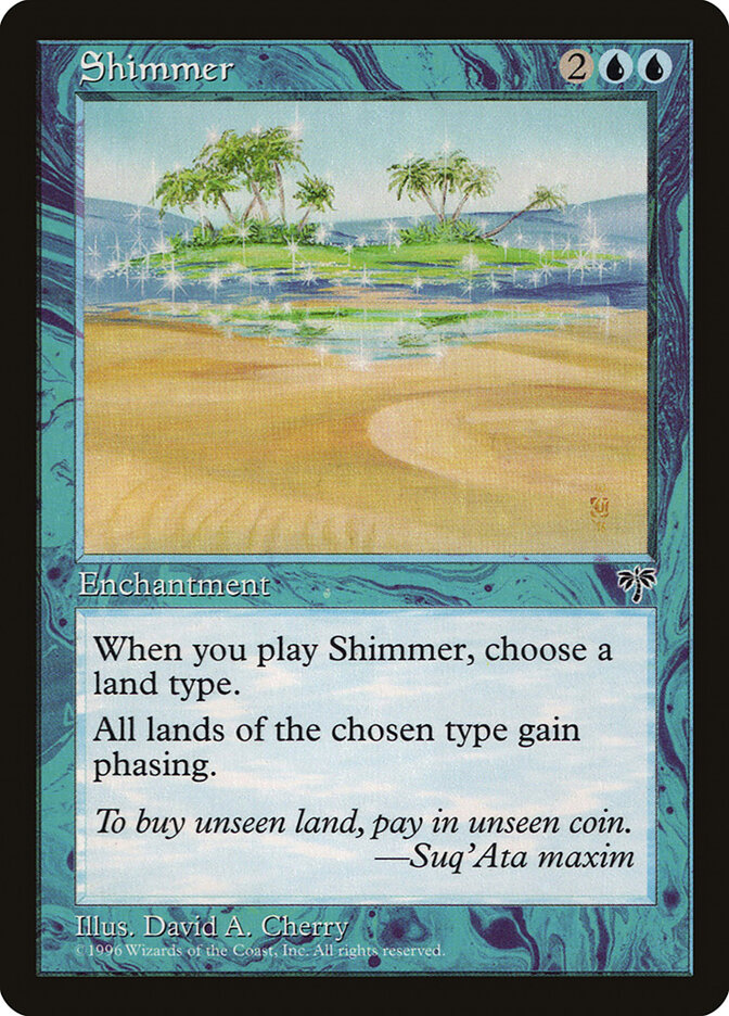 Shimmer card front