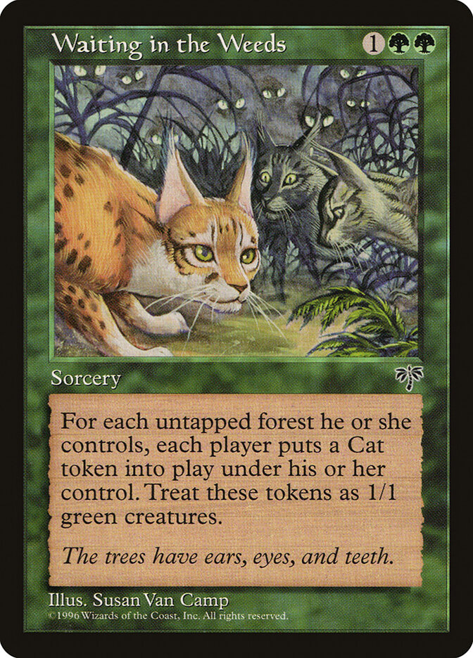Waiting in the Weeds card front