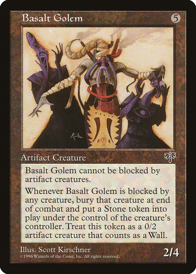 Basalt Golem card front