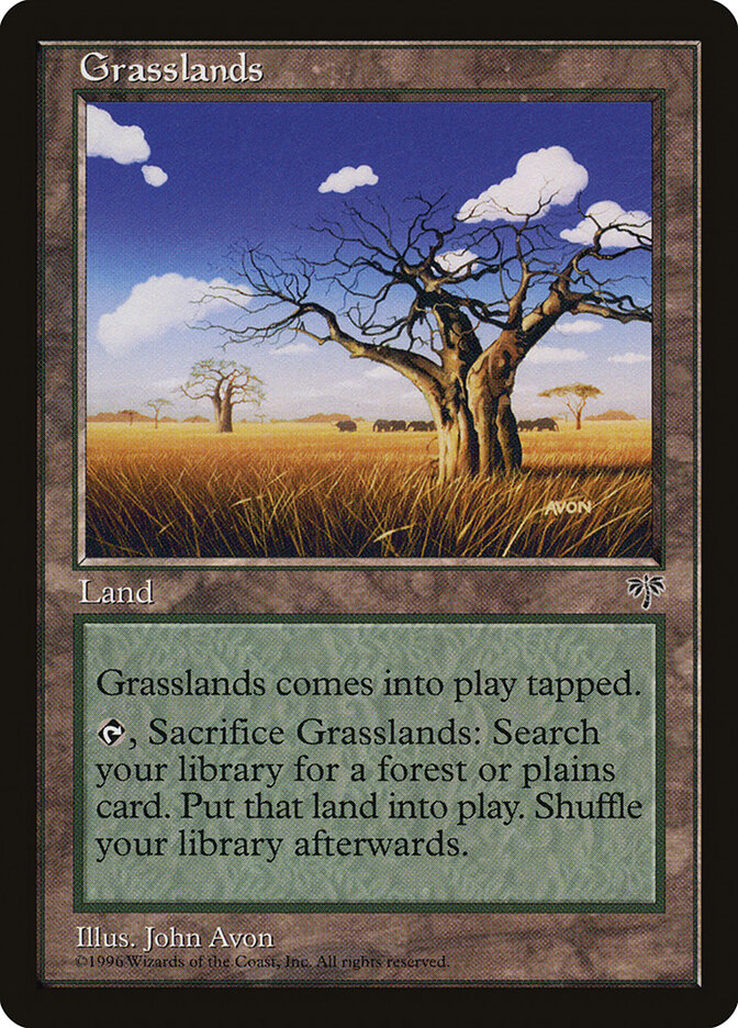 Grasslands card front