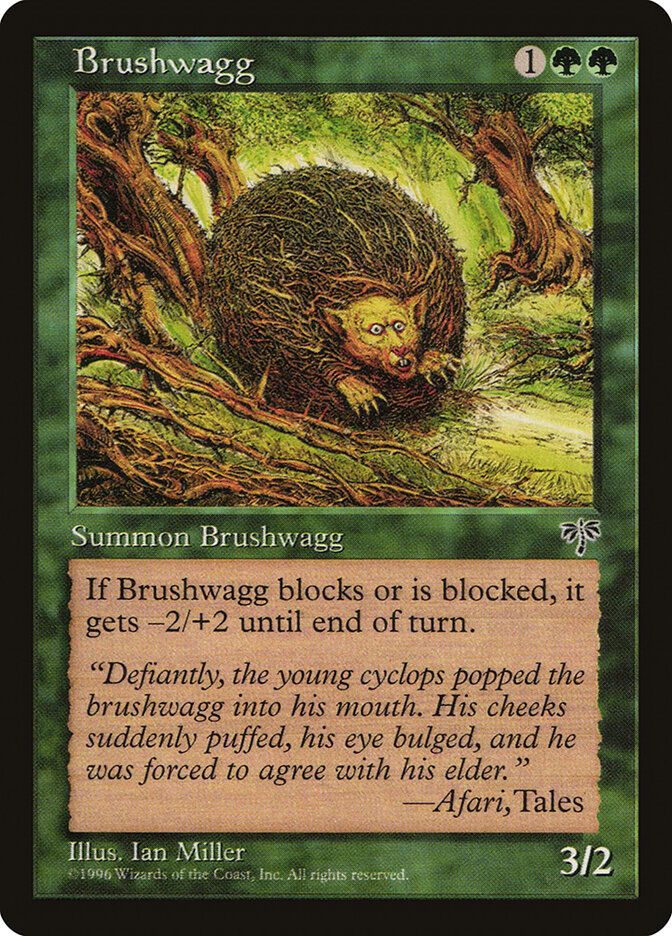 Brushwagg card front