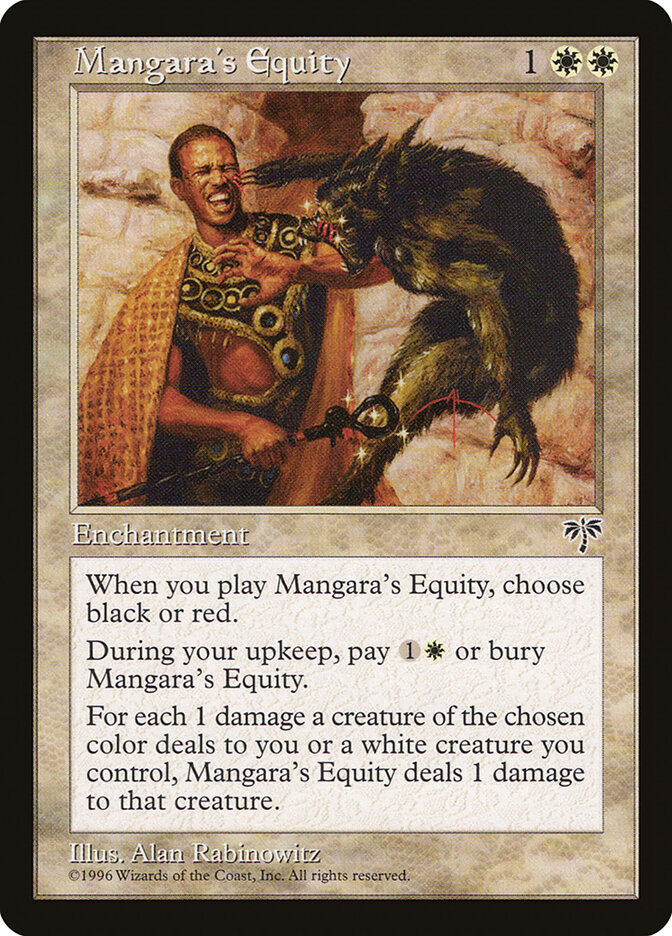 Mangara's Equity card front