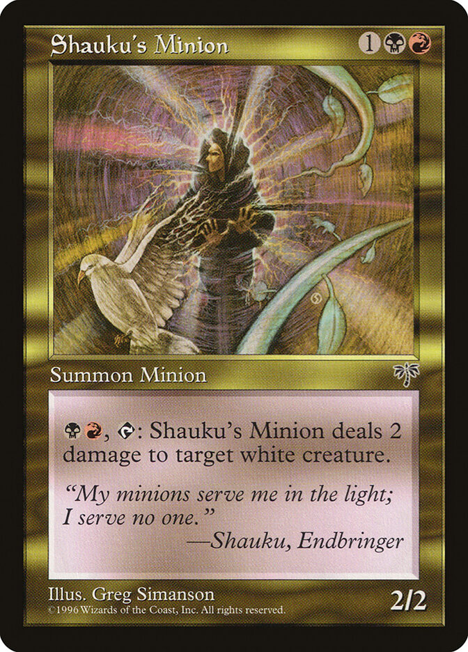 Shauku's Minion card front