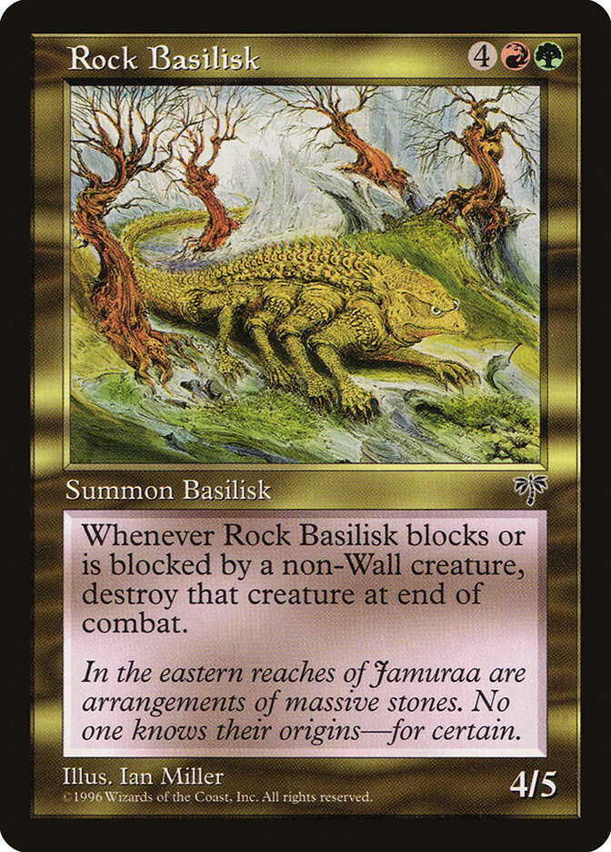 Rock Basilisk card front