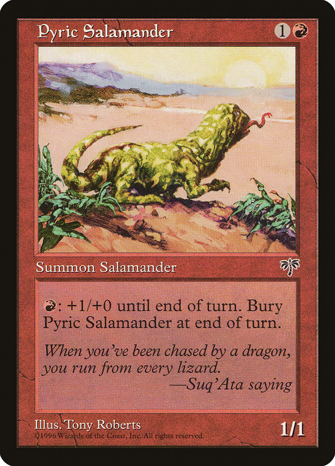 Pyric Salamander card front