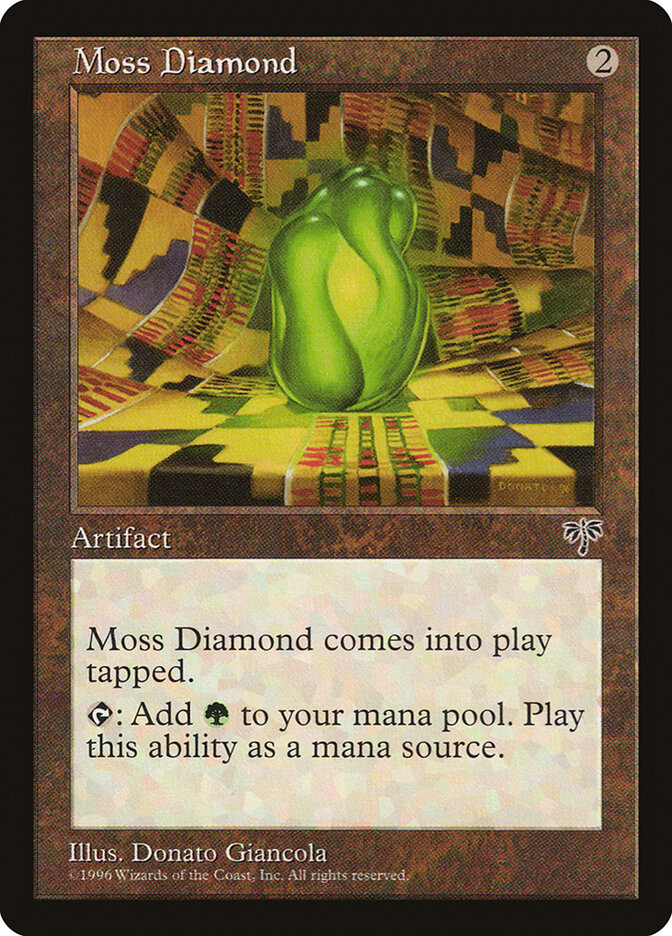 Moss Diamond card front
