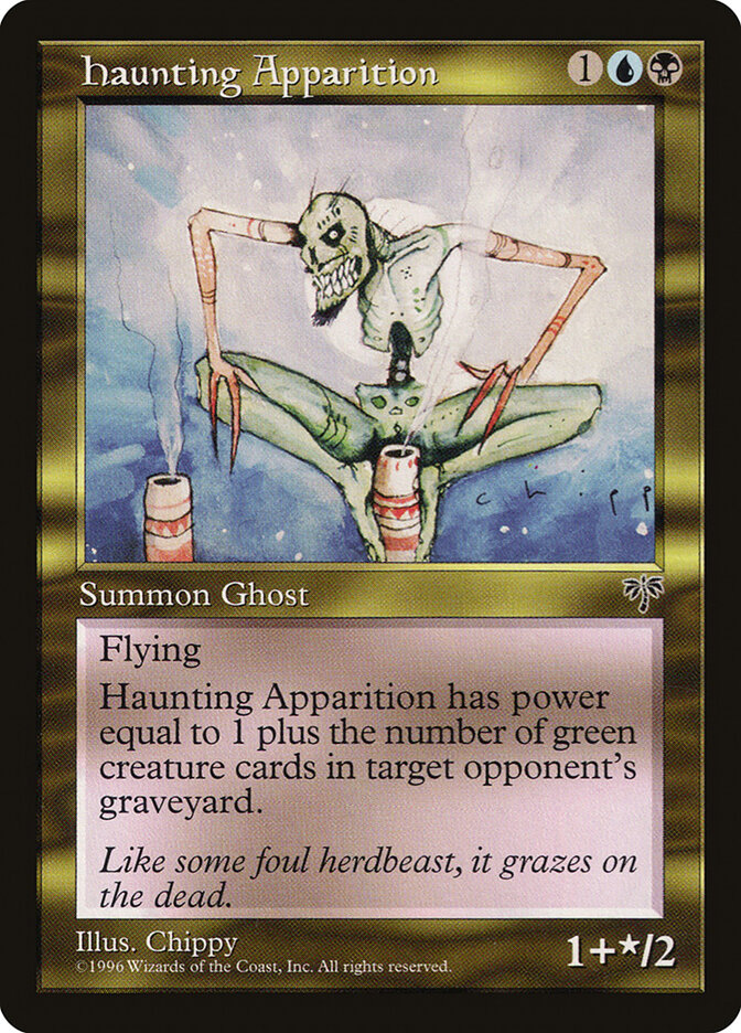 Haunting Apparition card front