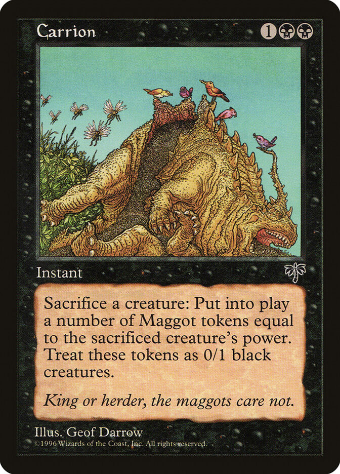 Carrion card front
