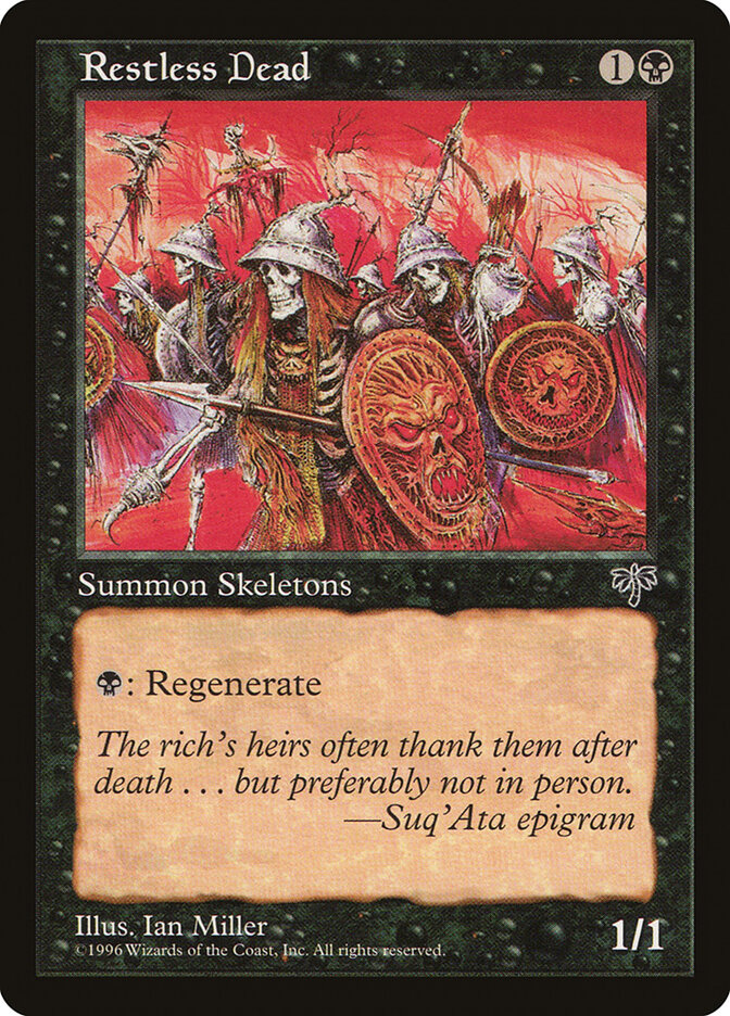Restless Dead card front