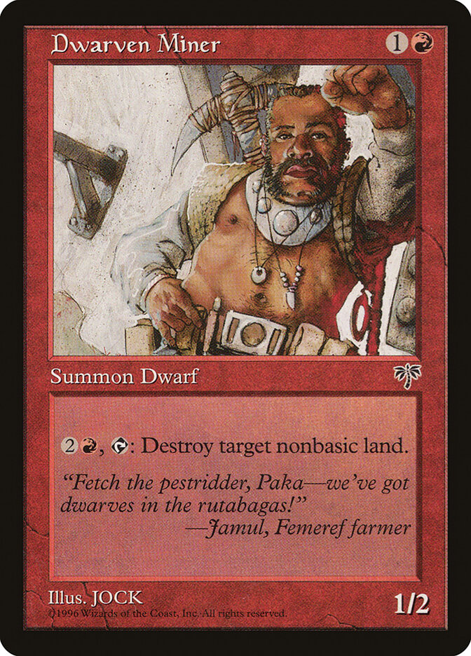 Dwarven Miner card front