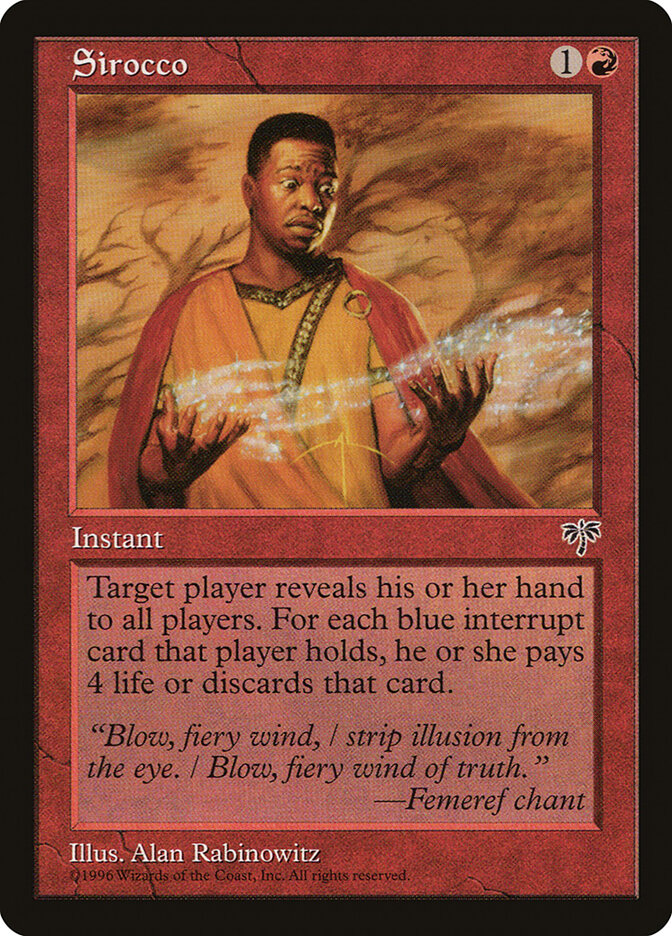Sirocco card front