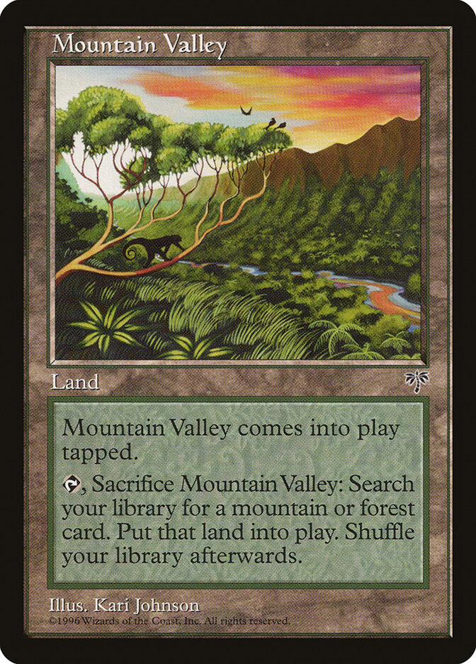 Mountain Valley card front