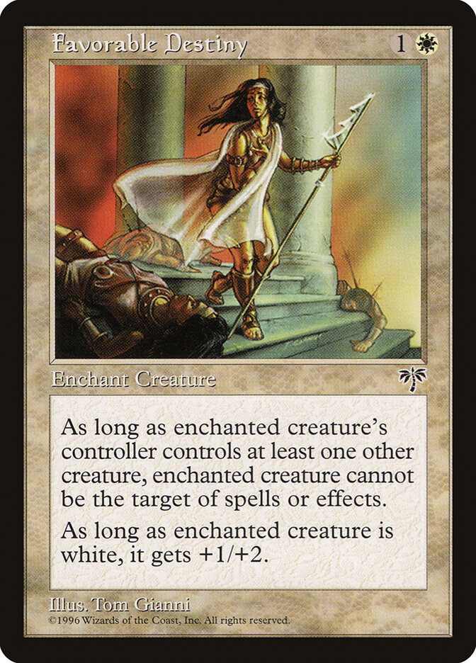 Favorable Destiny card front