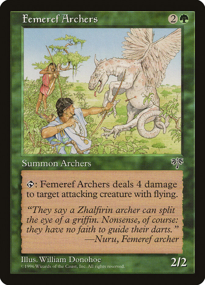 Femeref Archers card front