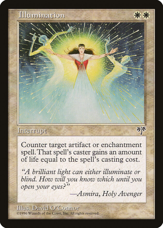 Illumination card front