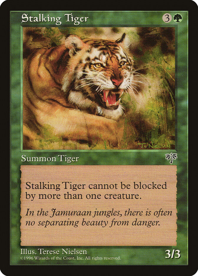 Stalking Tiger card front
