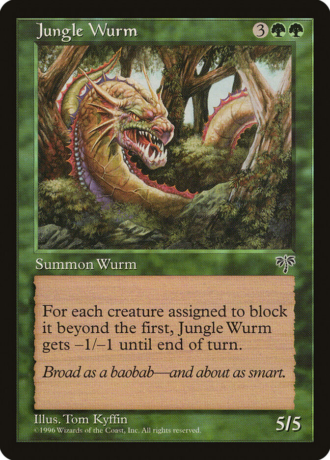 Jungle Wurm card front