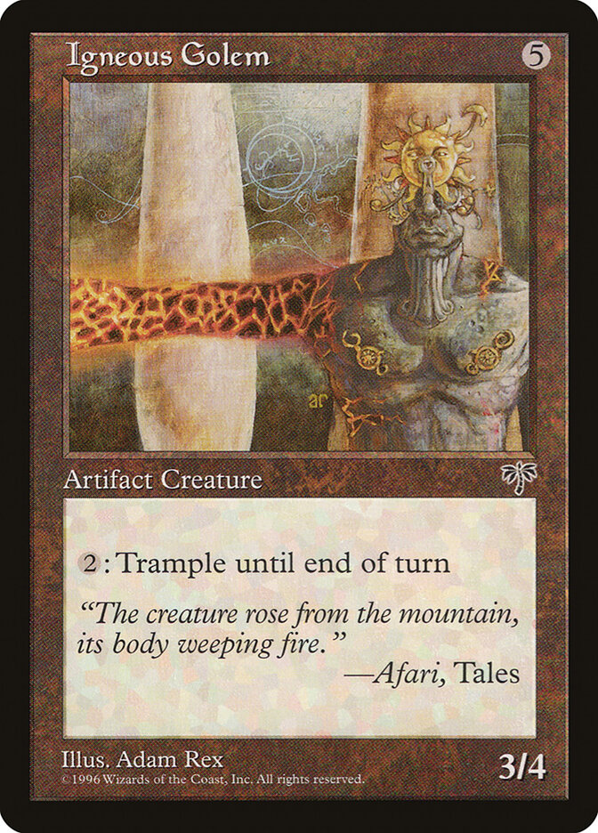 Igneous Golem card front