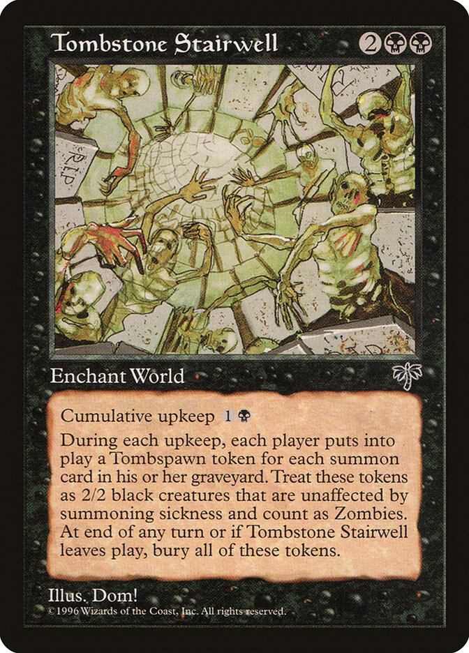 Tombstone Stairwell card front