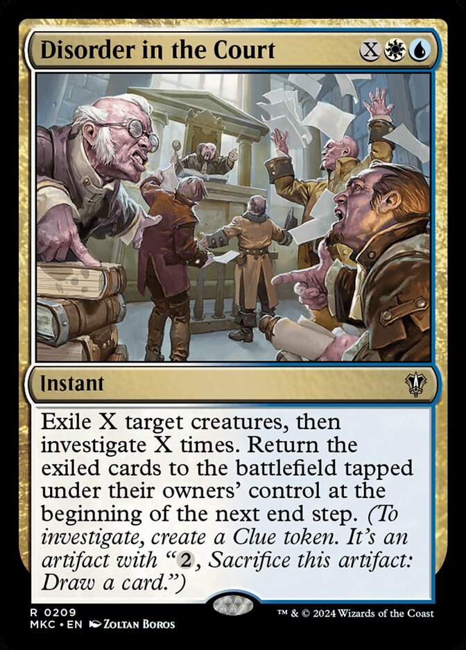Disorder in the Court card front