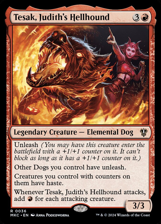 Tesak, Judith's Hellhound card front