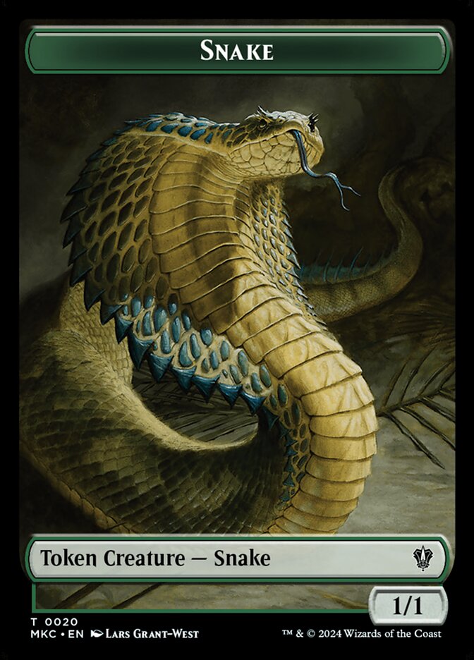 Snake card front