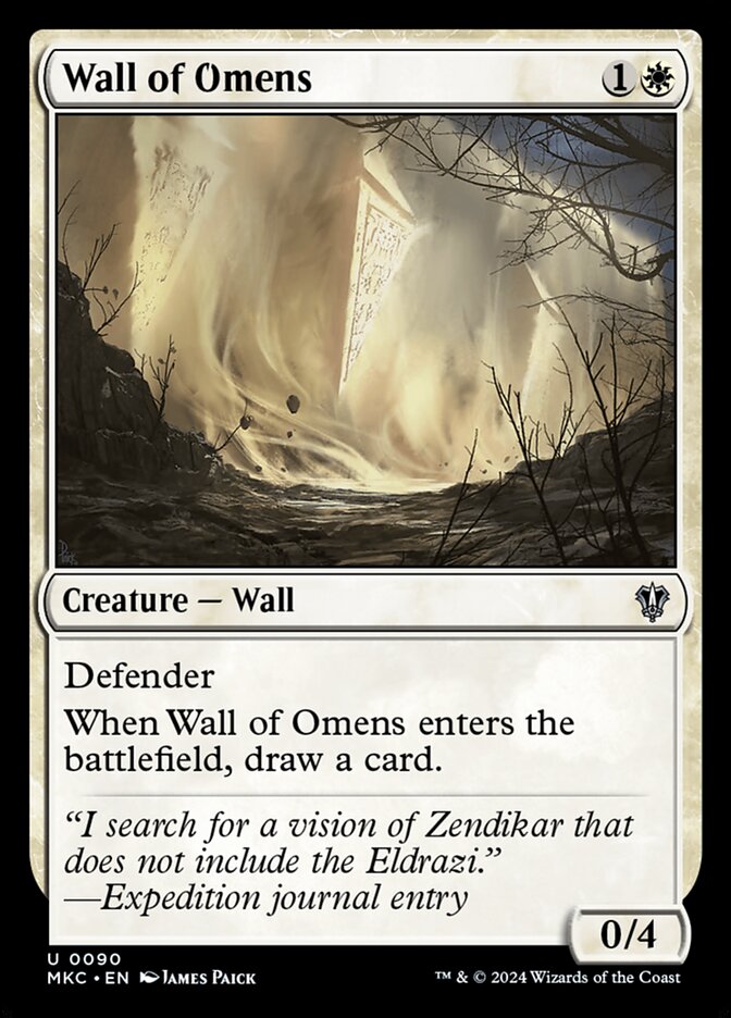 Wall of Omens card front