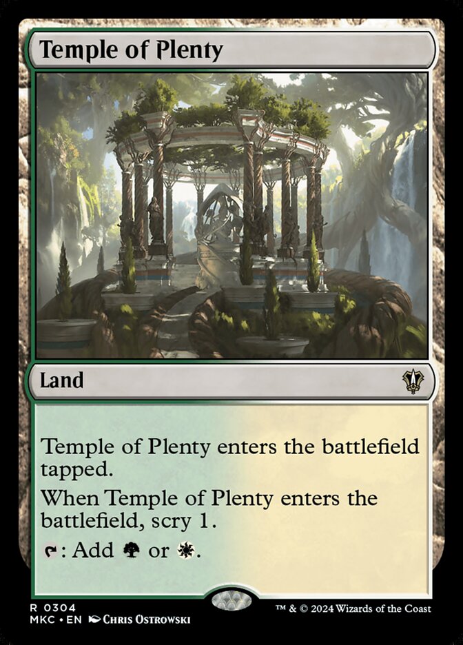 Temple of Plenty card front
