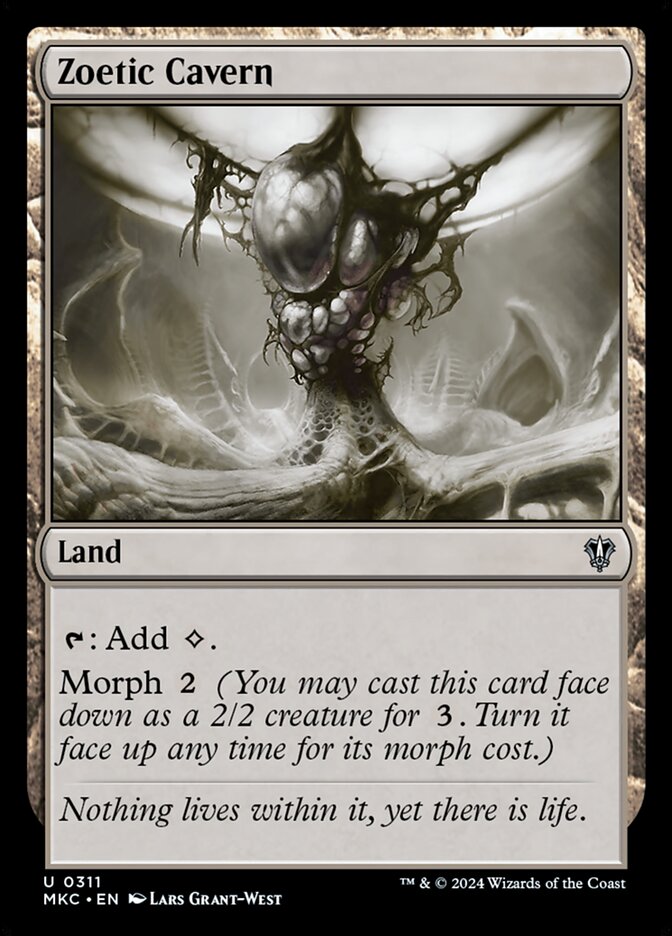 Zoetic Cavern card front