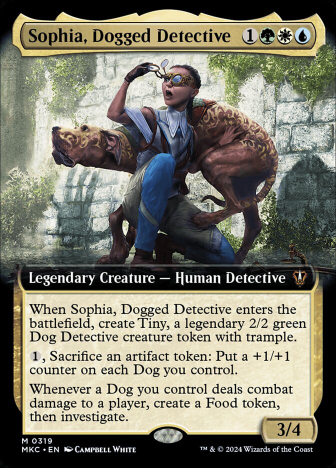 Sophia, Dogged Detective card front