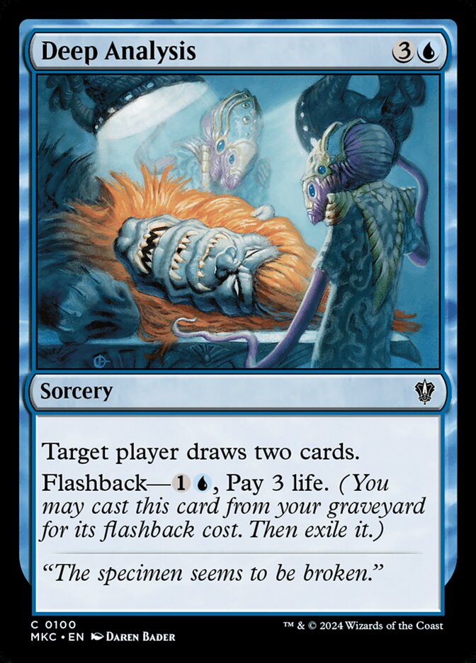 Deep Analysis card front