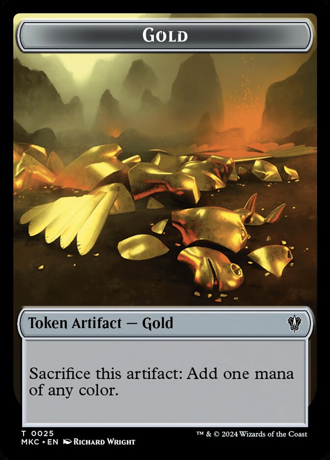 Gold card front