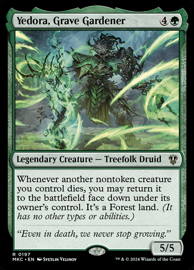 Yedora, Grave Gardener card front