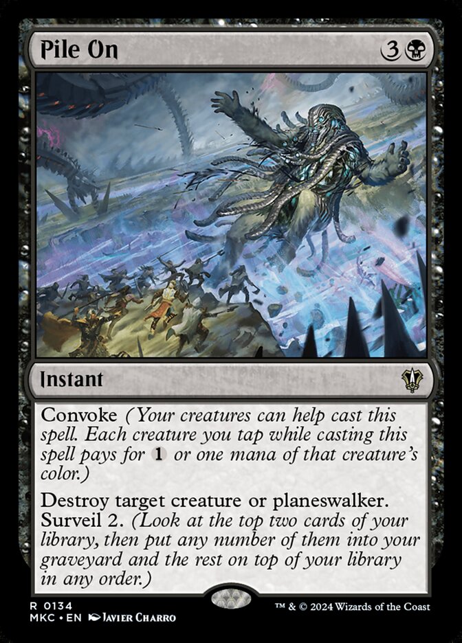 Pile On card front