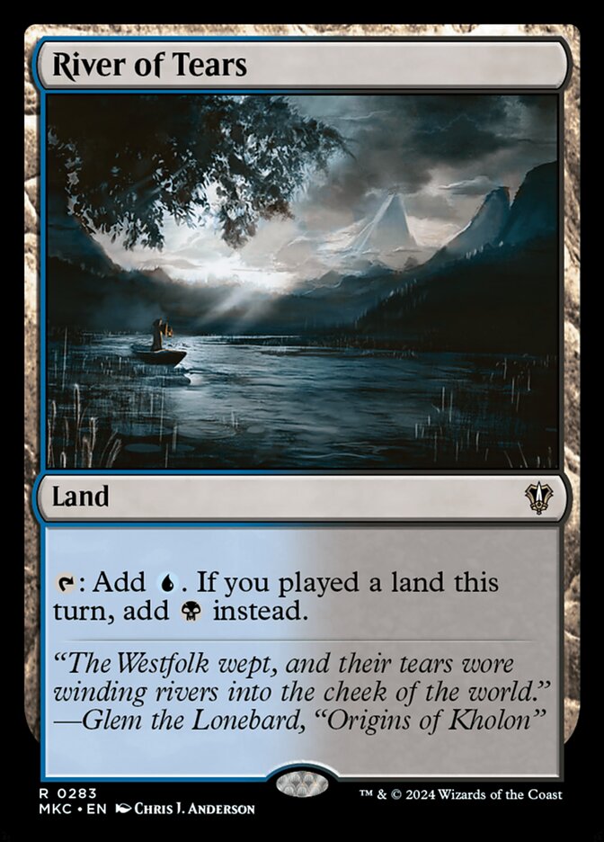 River of Tears card front