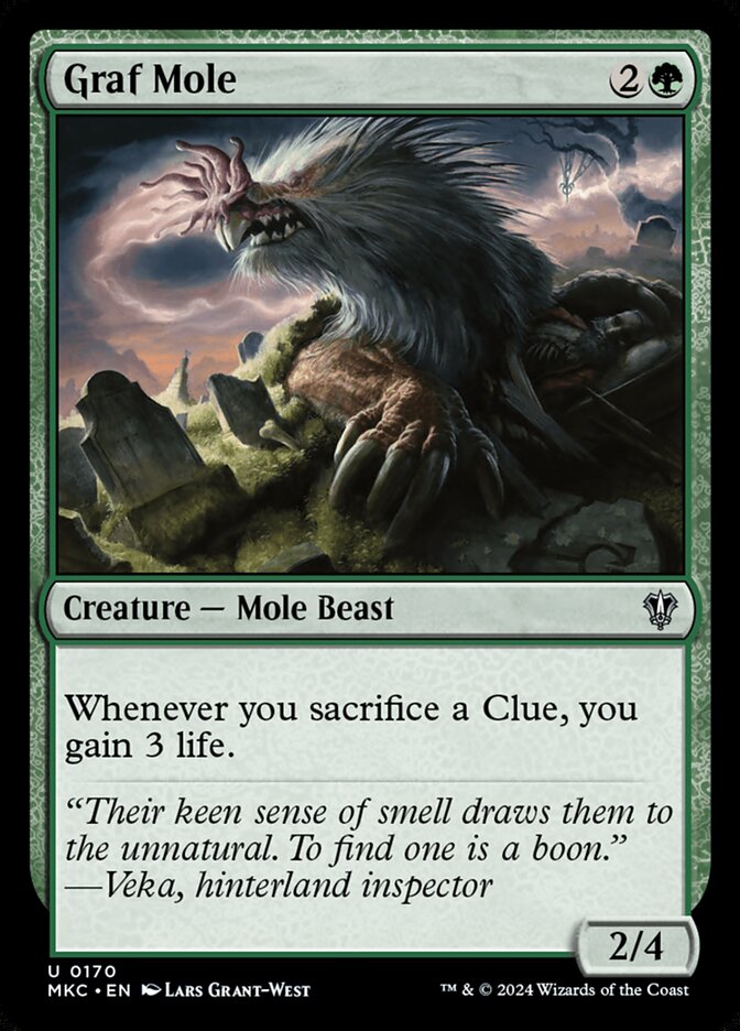 Graf Mole card front