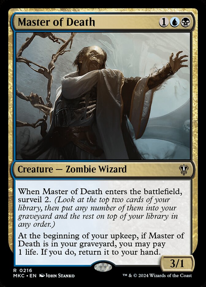 Master of Death card front