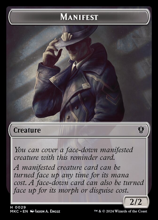 Manifest card front